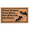 Kids Lick Floors Doormat 30x17 Inch