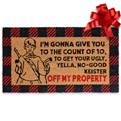 I'm Gonna Give You to the Count of 10 Door Mat 30x17 Inch