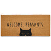 Welcome Peasants Door Mat Large 48x24 Inch