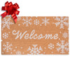 Snowflake Coir Doormat 30x17 Inch