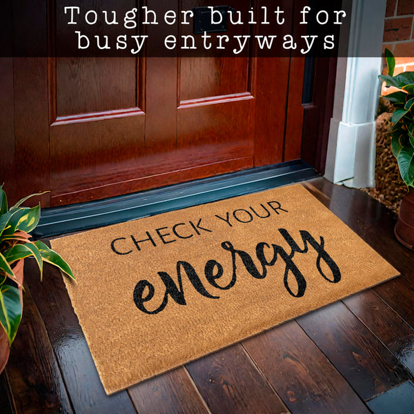Coir Mat Check Your Energy 30