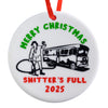 Merry Christmas Shitters Full Ornament 3 Inch