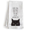 Every Bite You Take, I'll Be Watching You Cat Kitchen Towel 18x24 Inch