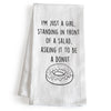 I'm Just A Girl Standing in Front of A Salad Funny Dish Towel 18x24 Inch
