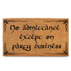 No Admittance Except On Party Business Coir Door Mat Outdoor 30x17 Inch