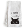 Welcome Peasants Cat Kitchen Towel 18x24 Inch