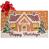 Gingerbread House Christmas Door Mat 30x17 Inch