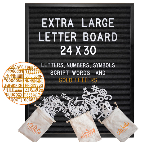 Large Felt Letter or Menu Board in 24x30 or 32x40-inch Sizes