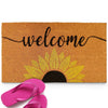 Welcome Sunflowers Doormat 30x17 Inch