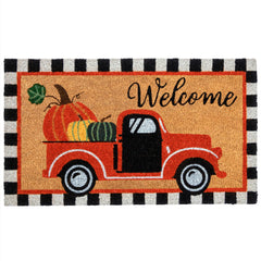 Welcome Fall Truck Door Mat 30x17 Inch