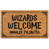 Wizards Welcome People Tolerated Door Mat 30x17 Inch, Nerd Welcome Mat Coir