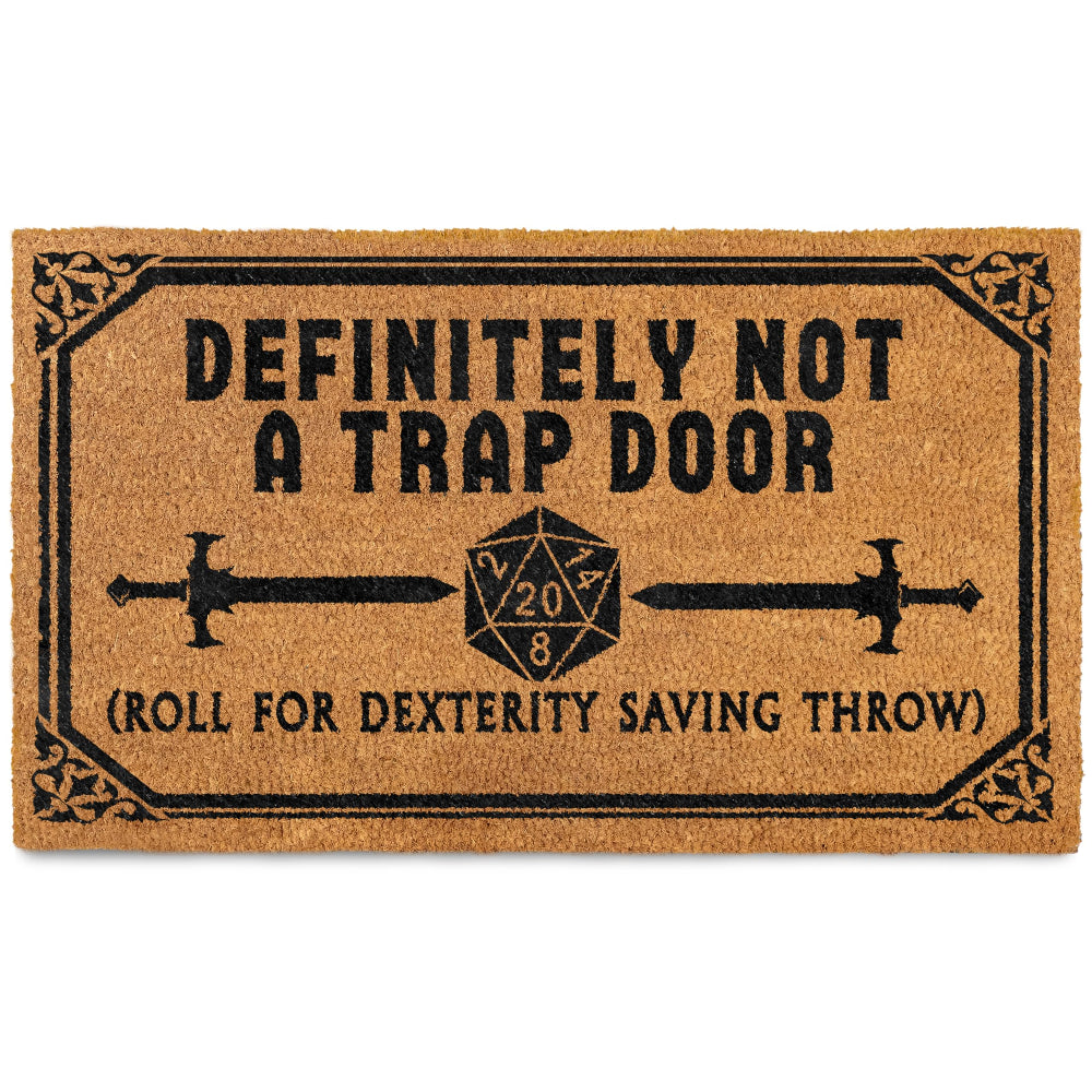 not a trap door LOTR Lord of the Rings Coir Door Mat outdoor Rug