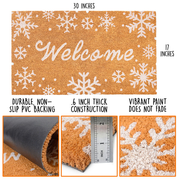 Snowflake Doormat 30x17 Inch