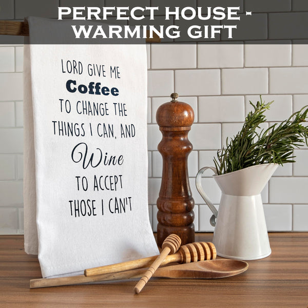 Lord Give Me Coffee to Change The Things I Can Towel 18x24 Inch