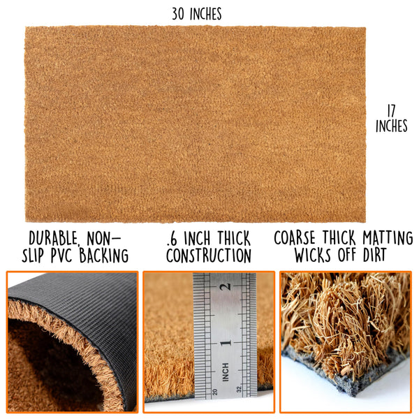 DIY Plain Coir Doormats in Bulk 30