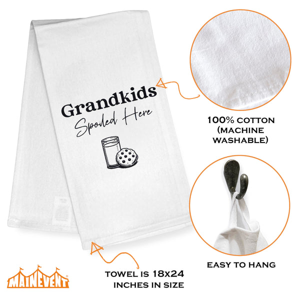 Grandkids Spoiled Here Kitchen Towel 18x24 Inch