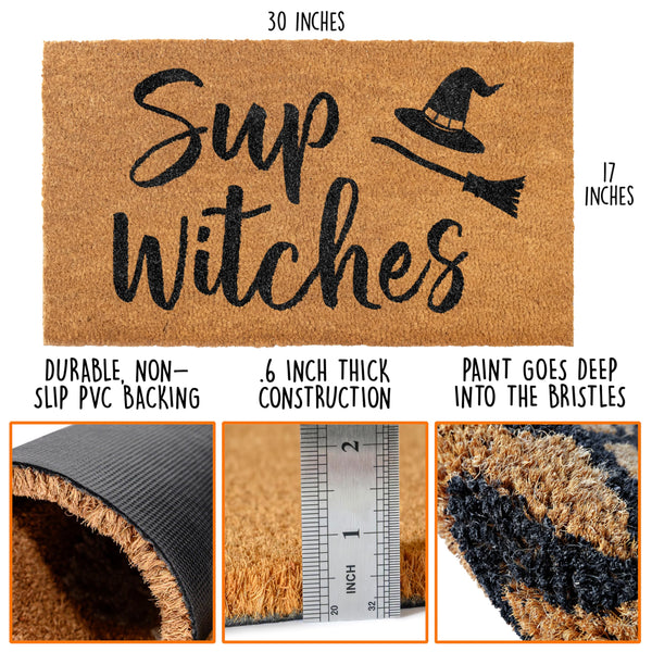 Sup Witches Doormat 30x17 Inch