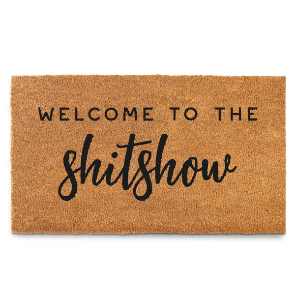MAINEVENT Welcome to the Shitshow Door Mat Outdoor Welcome Mat for Front Door