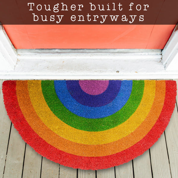 Rainbow Halfmoon Summer Spring Doormat 30