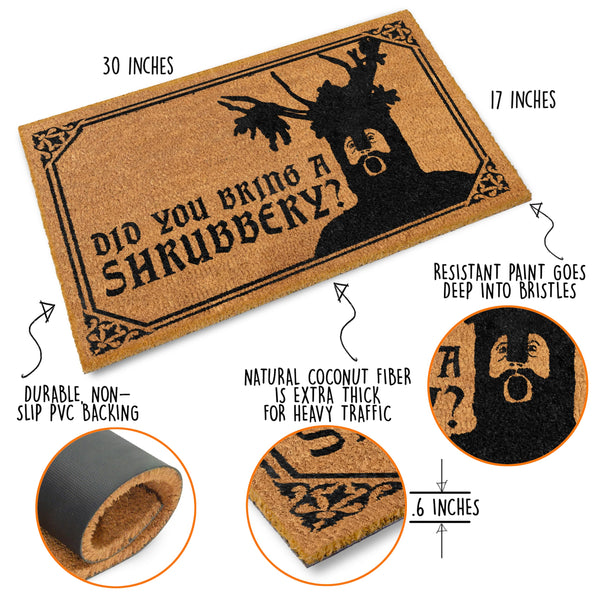 did you bring a shrubbery coir outdoor mat rug