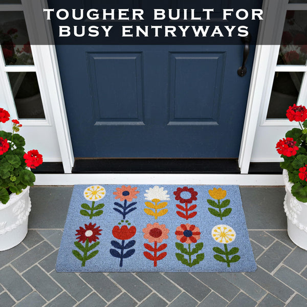 Floral Doormat 30x17 Inch