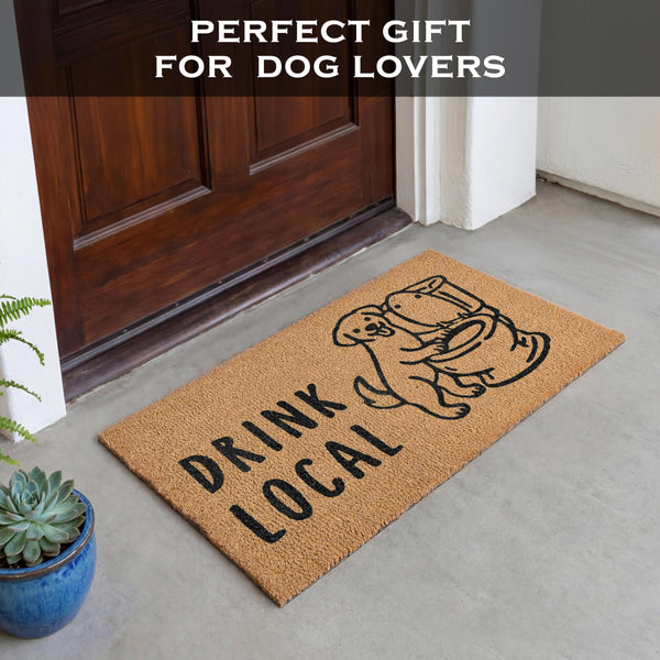 Drink Local Door Mat 30x17 Inch