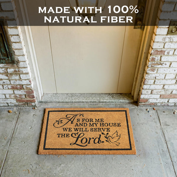 As for Me and My House Door Mat 30x17 Inch