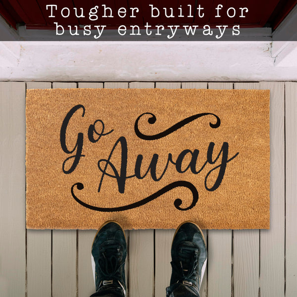 Go Away Doormat, 30x17 Inch