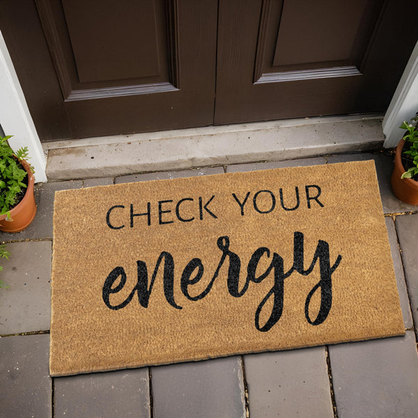 Coir Mat Check Your Energy 30