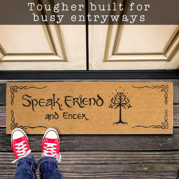 Speak Friend and Enter Doormat 50x15 Inch
