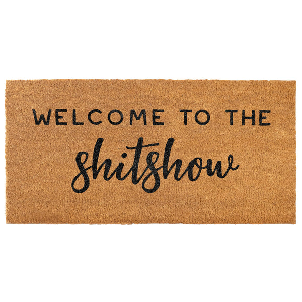 MAINEVENT Welcome to the Shitshow Door Mat Outdoor Welcome Mat for Front Door