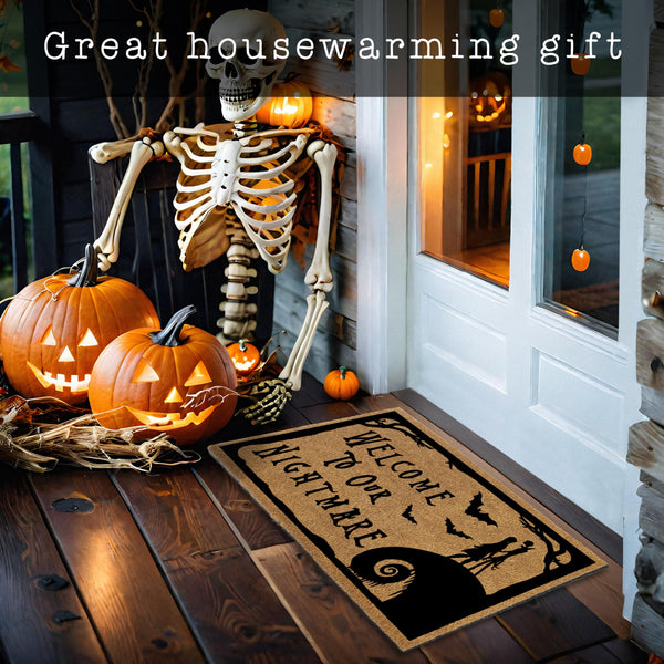 welcome to our nightmare coir outdoor rug mats doormat