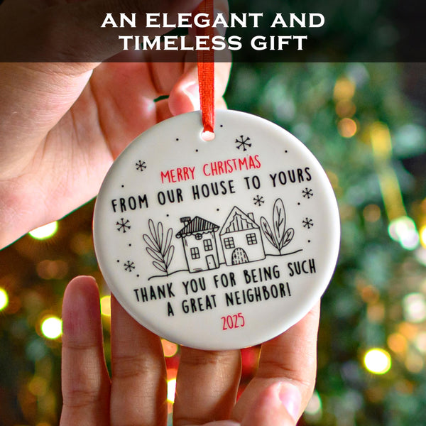 Merry Christmas from Our House to Yours Ornament 3 Inch