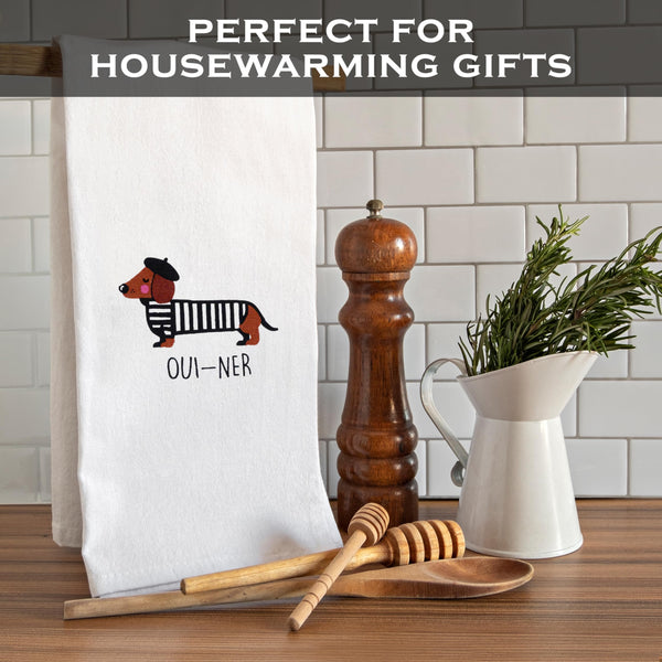 Ouiner Dachshund Kitchen Towel 18x24 Inch