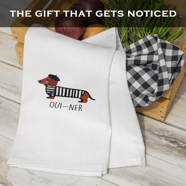 Ouiner Dachshund Kitchen Towel 18x24 Inch