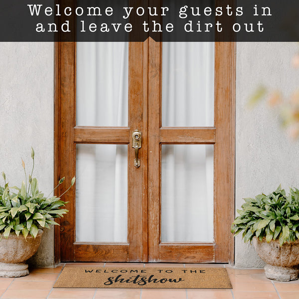 Welcome to The Shitshow Large Door Mat 50x15 Inch