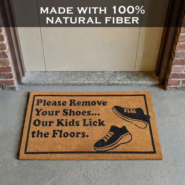 Kids Lick Floors Doormat 30x17 Inch