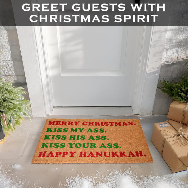 Vacation Funny Christmas Door Mat 30x17 Inch