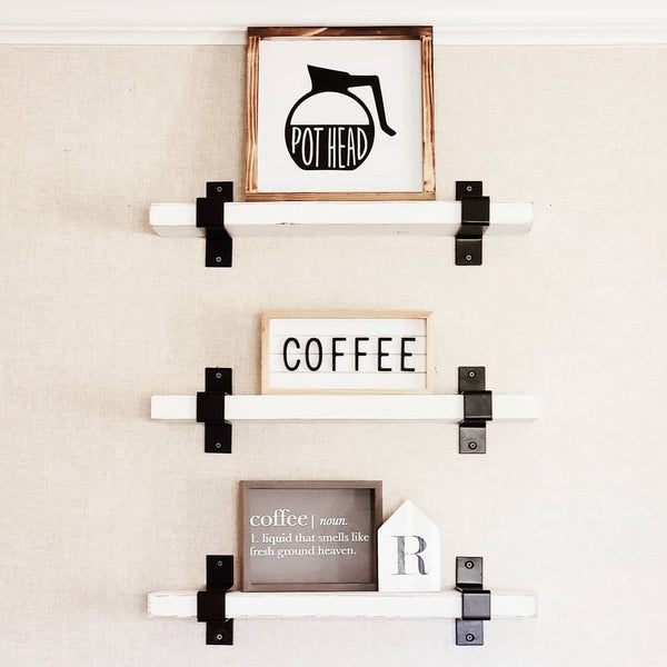 Funny Pot Head Sign 12x12 Inch - Coffee Wall Decor, Pot Head Kitchen Sign