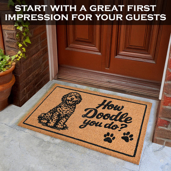 How Doodle You Do Doormat 30x17 Inch