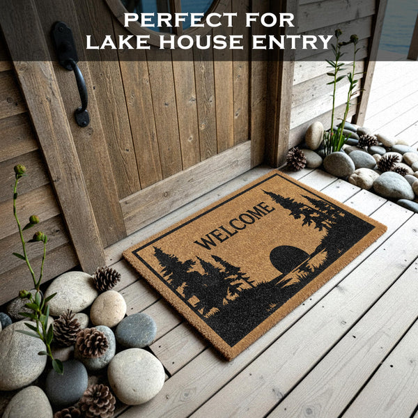 Lake House Cabin Door Mat 30x17 Inch