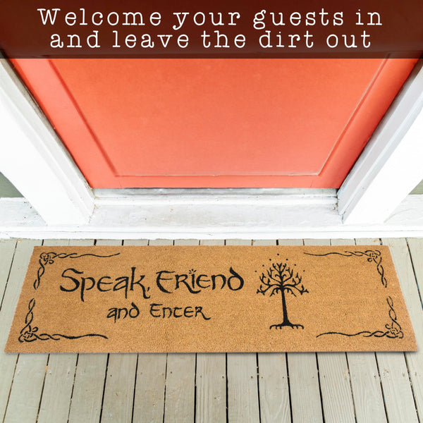 Speak Friend and Enter Doormat 50x15 Inch