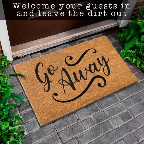 Go Away Doormat, 30x17 Inch