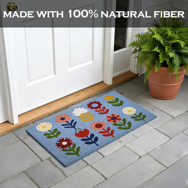 Floral Doormat 30x17 Inch