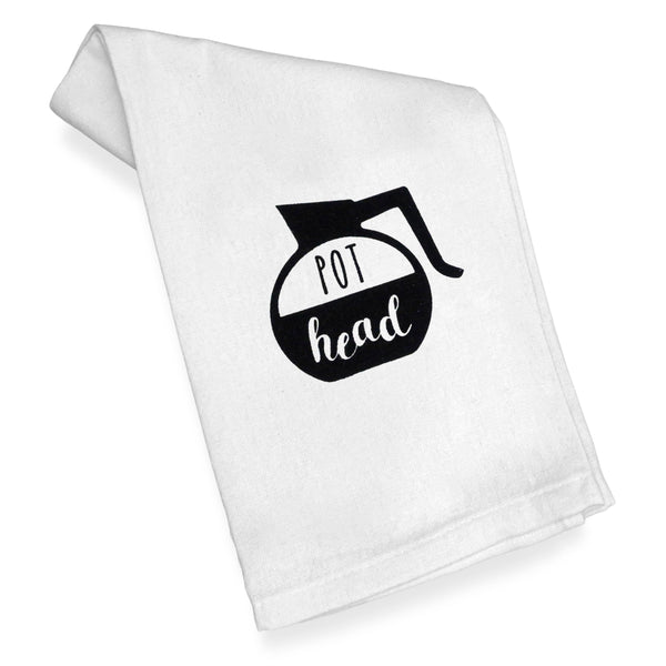 Pot Head Funny Kitchen Towel 18x24 Inch