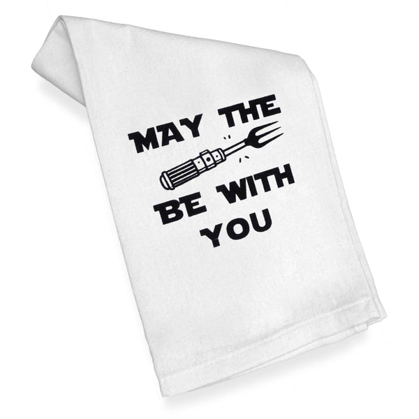 May the Fork Be with You Kitchen Towel 18x24 Inch