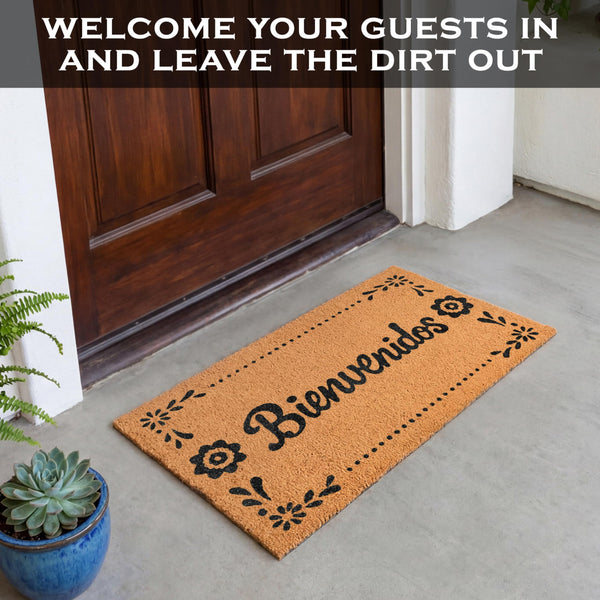 Bienvenidos Door Mat 30x17 Inch