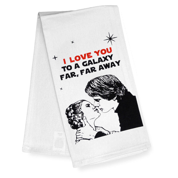 I Love You to a Galaxy Far, Far Away Kitchen Towel 18x24 Inch