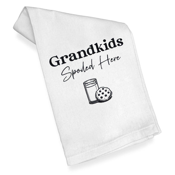 Grandkids Spoiled Here Kitchen Towel 18x24 Inch