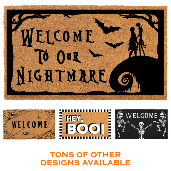 welcome to our nightmare coir outdoor rug mats doormat